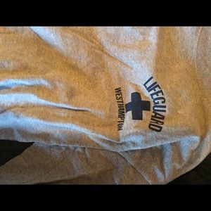 Westhampton Lifeguard Long Sleeve Gray T Shirt Med